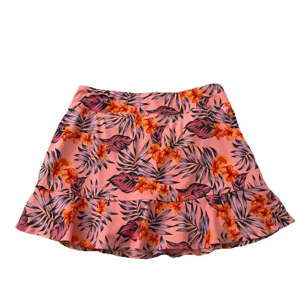 Tommy Bahama Skort Skirt Womens Large Peach Pink Active Golf Upf 50 Beach Tennis